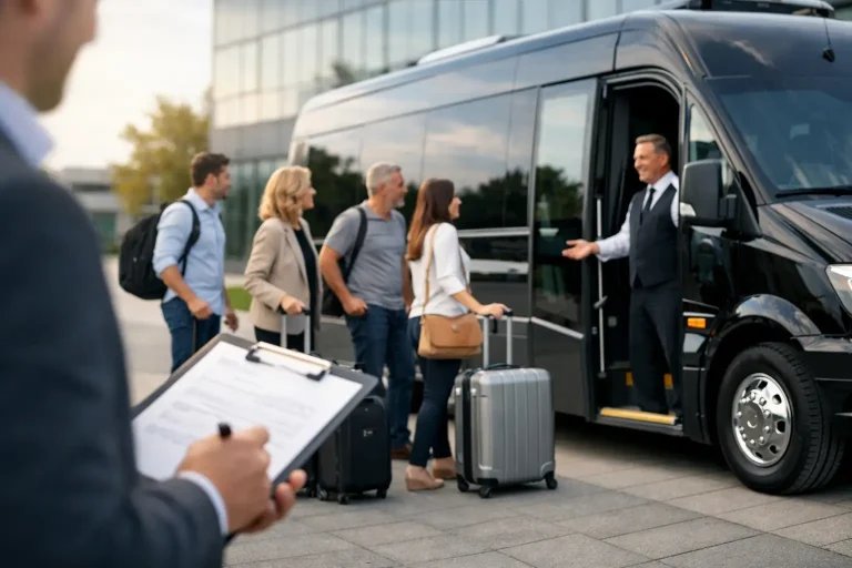 Como organizar transporte privado para grupo