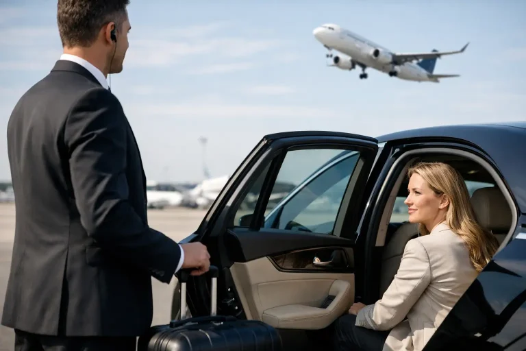 Transfer privado espera pelo voo sem stress